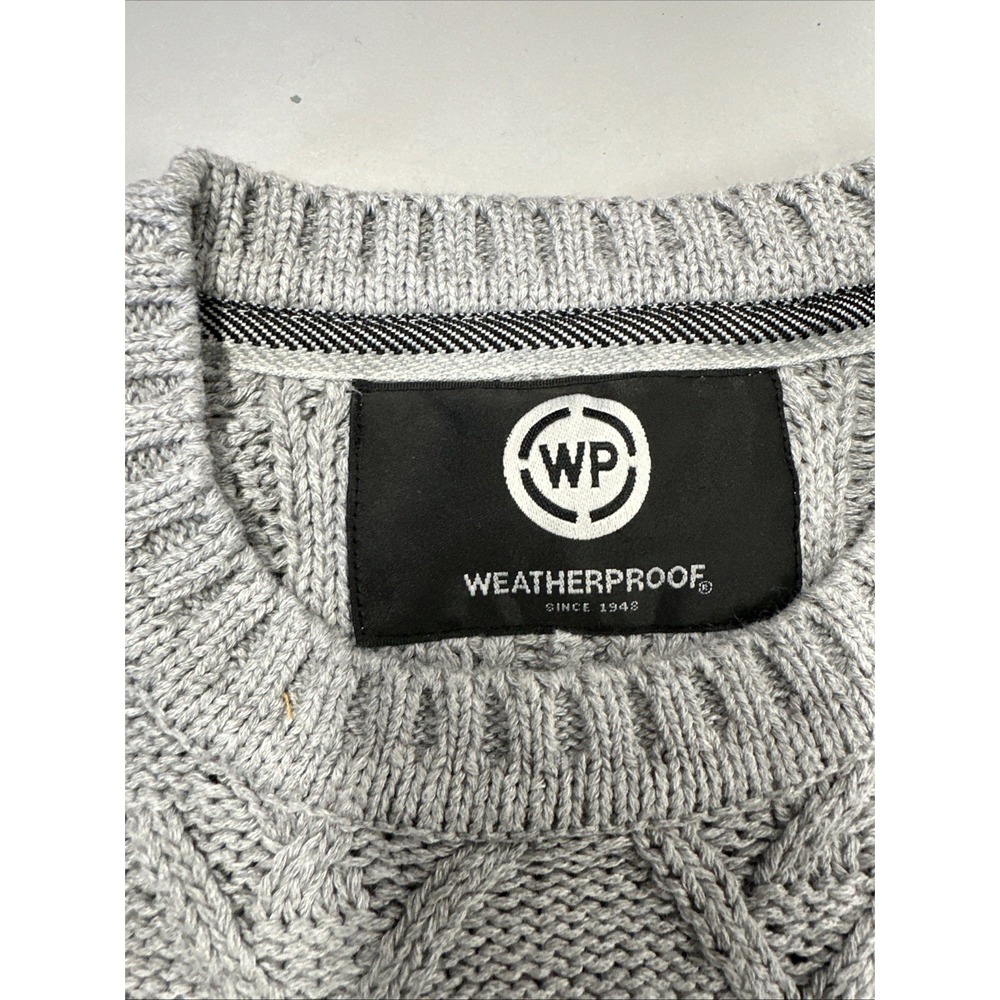 NWT WP Weatherproof Men's Cable Knit Sweater, Size‎ S - Picture 3 of 7